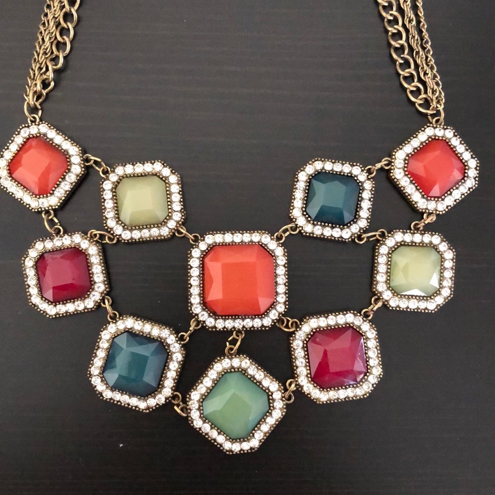 Multicolored Statement Necklace